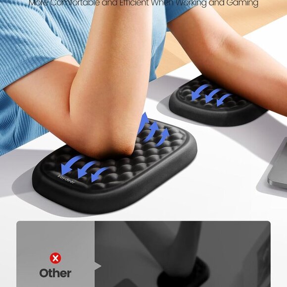 Upgraded Larger and Thicker】 Elbow Rest Pad 1pc, Desk Wrist Rest Memory Foam Arm - Picture 3 of 6